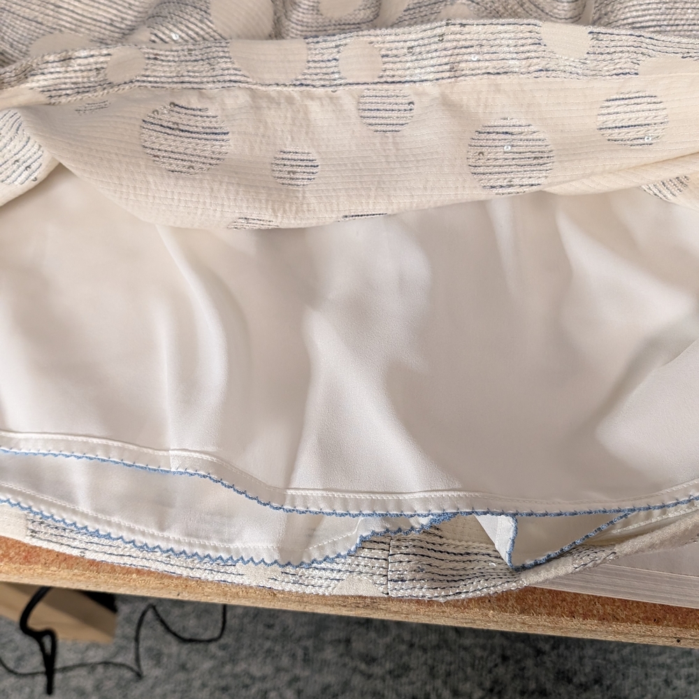 Metallic Polka Dot Jacquard Skirt, Maeve by Anthropologie - Picture 7 of 11